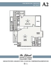 1 Bed/1 Bath Platinum 4288-101 floor plan